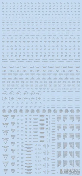 1/100 RB02 Caution Decal One Color Light Gray(1pc)