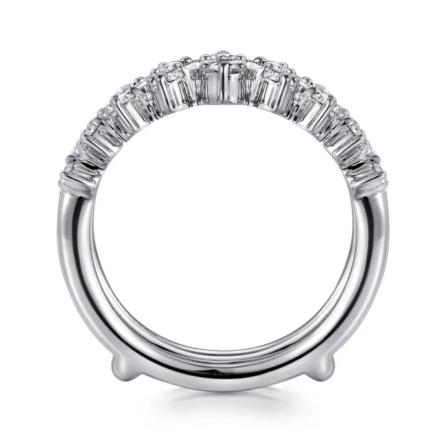 14K White Gold Diamond Ring Enhancer