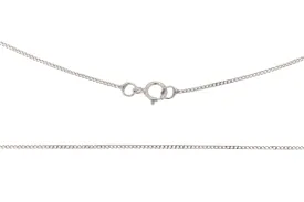 16" 9ct White Gold Skinny Pendant Chain