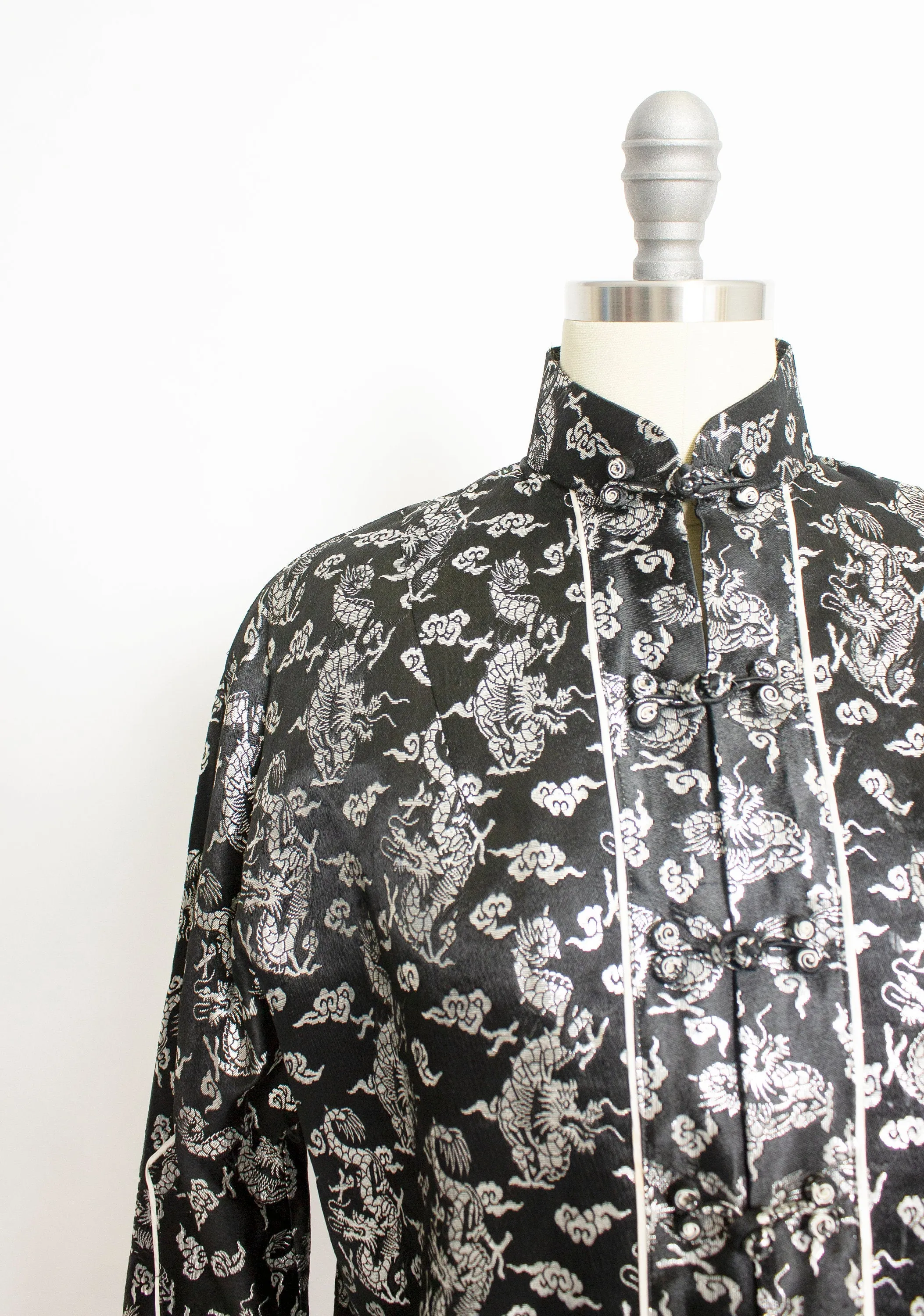 1950s Lounge Jacket Metallic Brocade Large