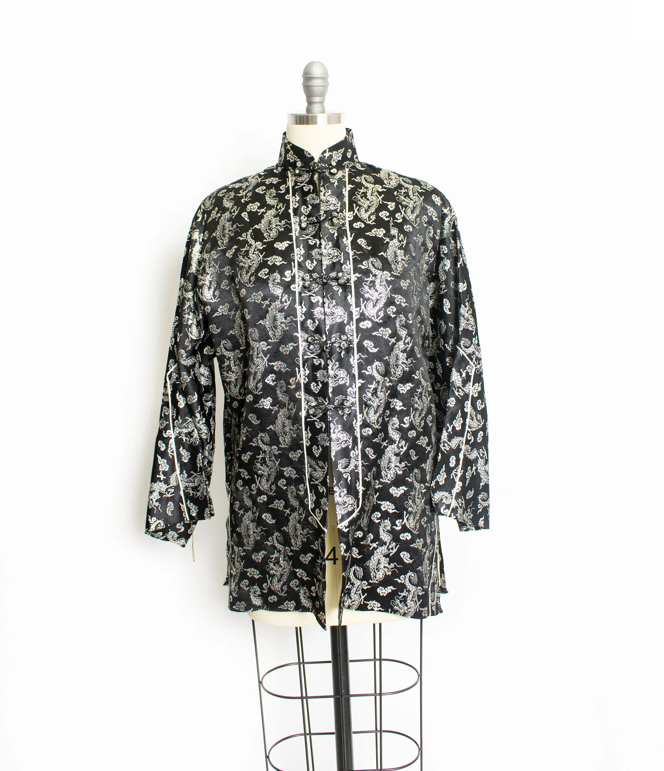 1950s Lounge Jacket Metallic Brocade Large