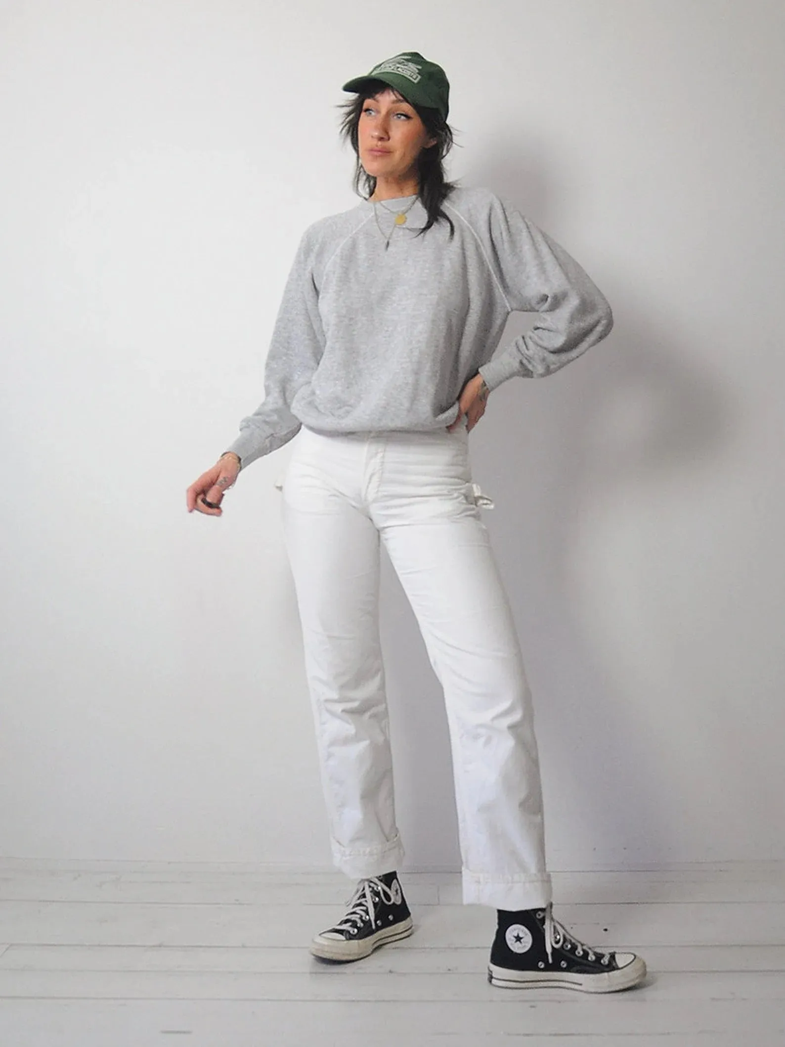 1970's White DeeCee Carpenter Jeans