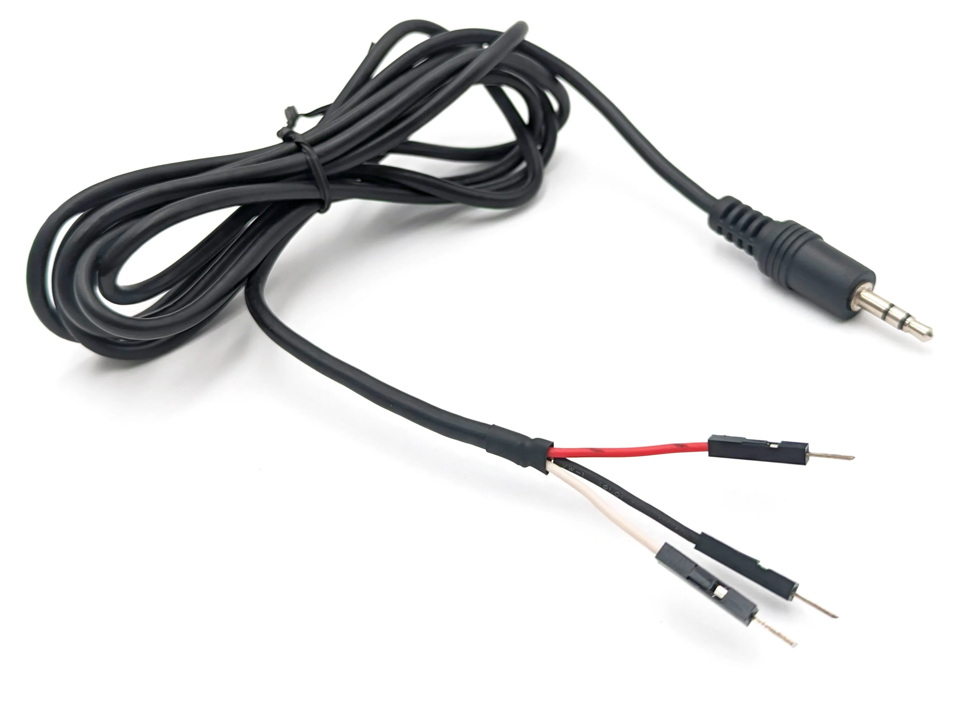 2 Pack 3.5mm Breakout Stereo Male Cable to 3x Dupont Male, 6 Feet Total Length