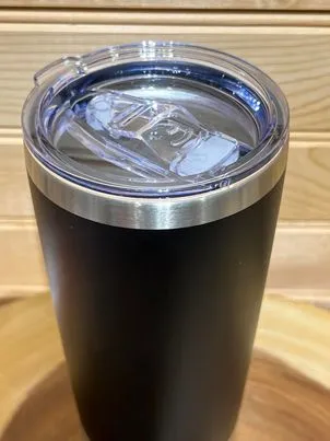 20 oz Regular Black Stainless Steel Tumbler