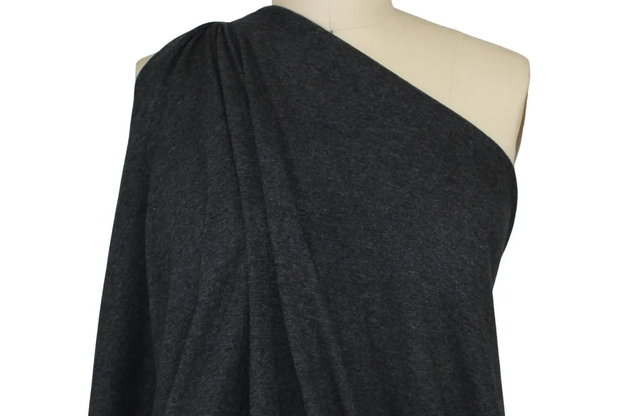 3 yards of Double Faced Rayon Knit - Black/Gray