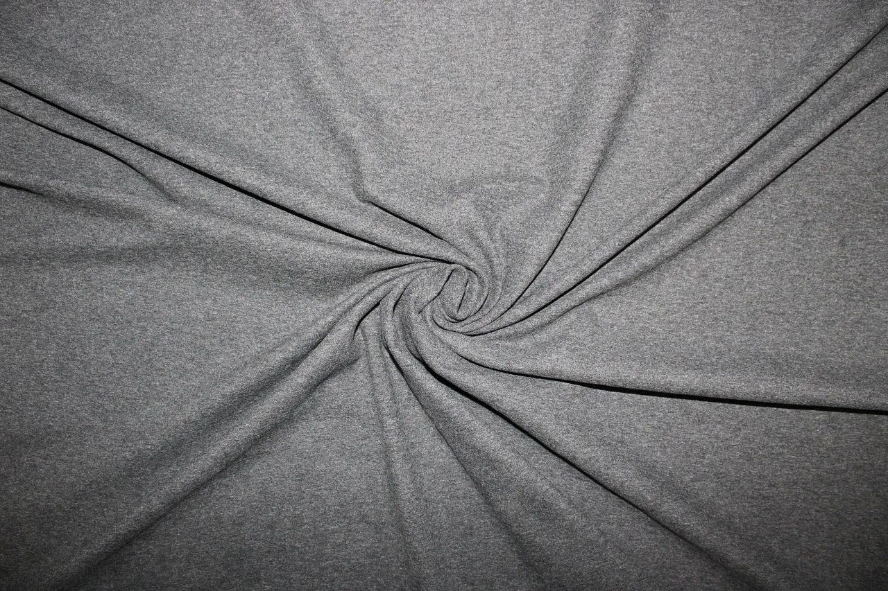 3 yards of Double Faced Rayon Knit - Black/Gray