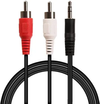 3.5mm Stereo Audio Male to 2 RCA Cable - 2mtr