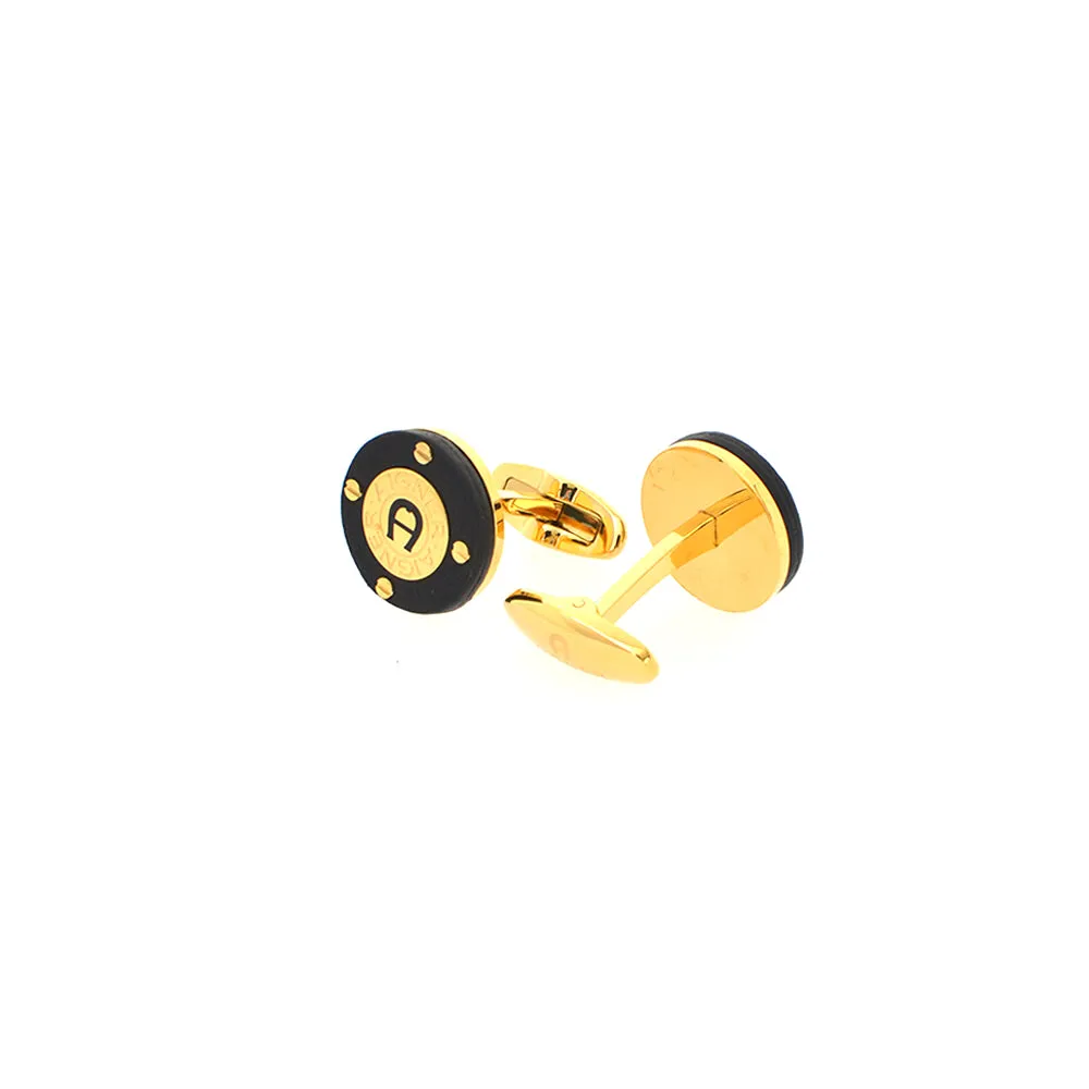 Aigner Cufflink Gold Plated