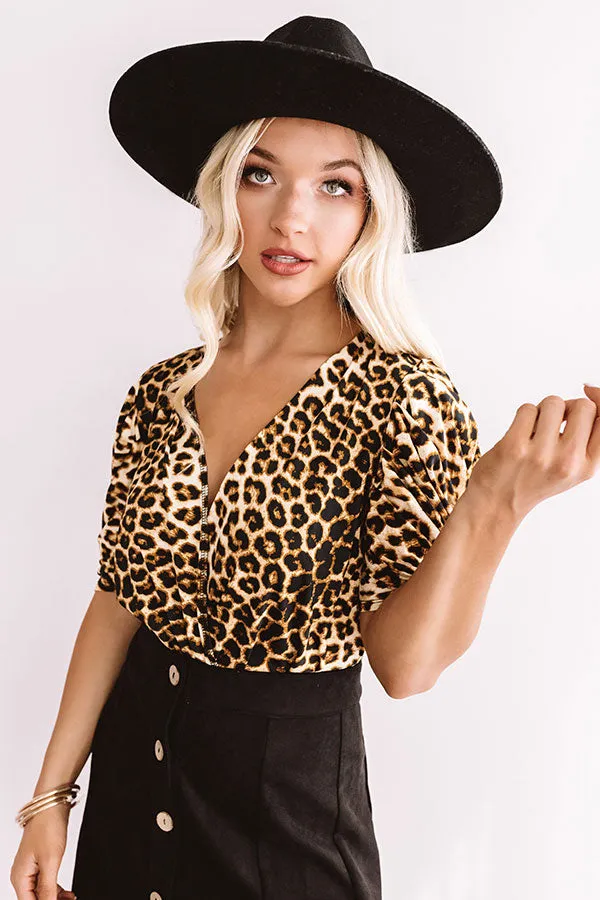 Aim To Please Leopard Bodysuit