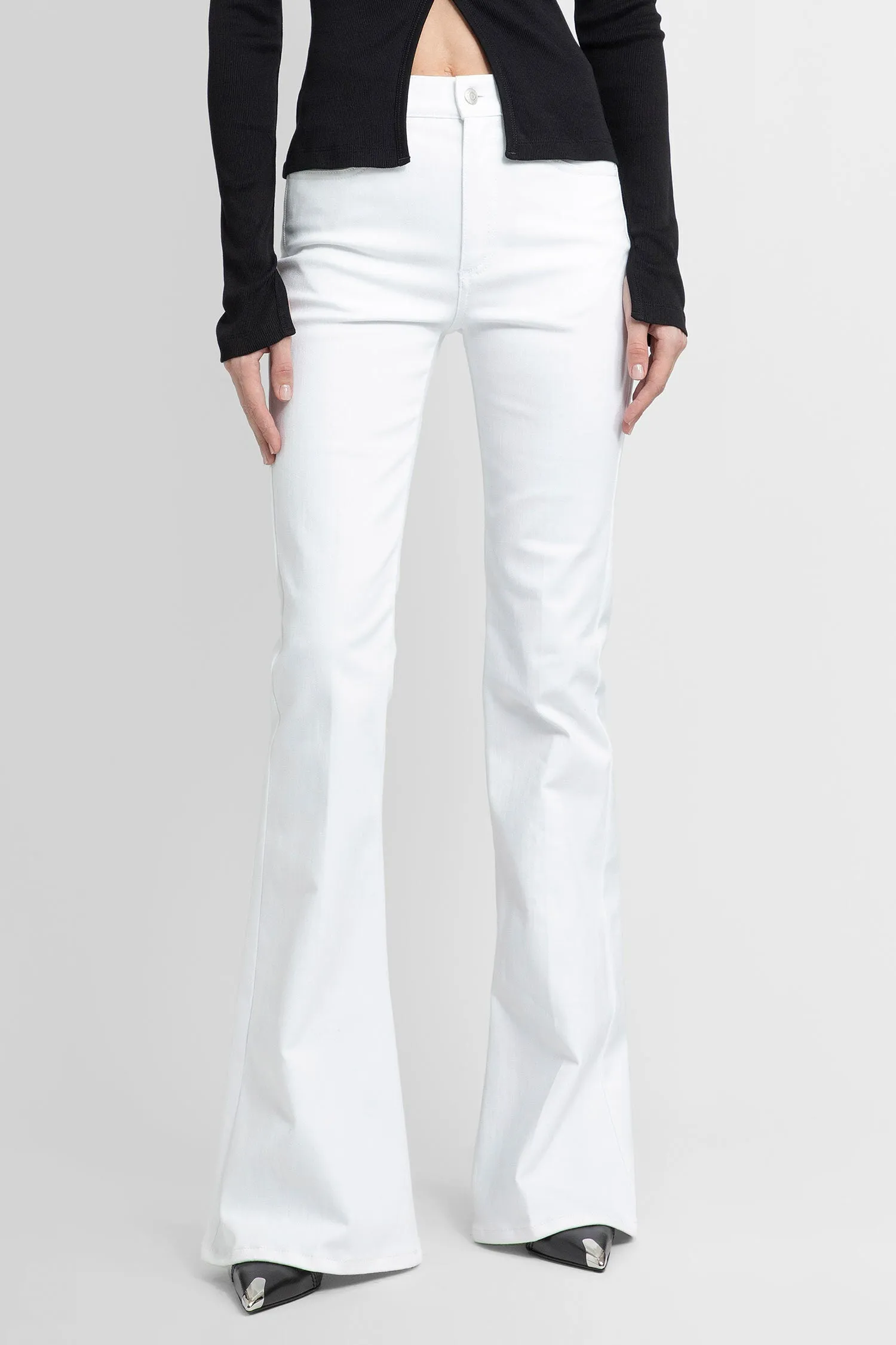 ALEXANDER MCQUEEN WOMAN WHITE JEANS