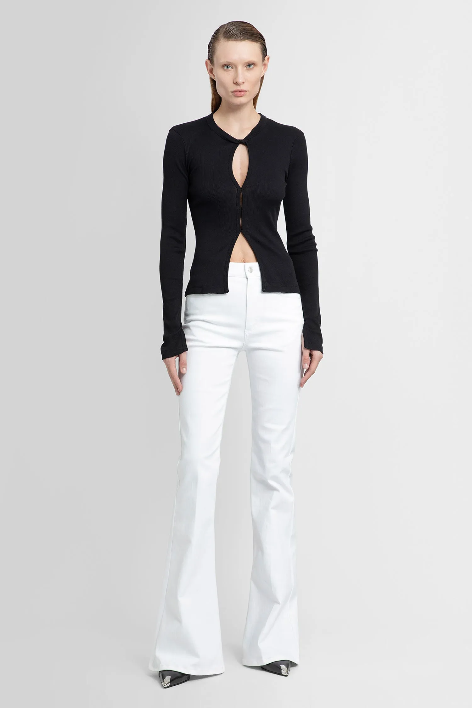 ALEXANDER MCQUEEN WOMAN WHITE JEANS