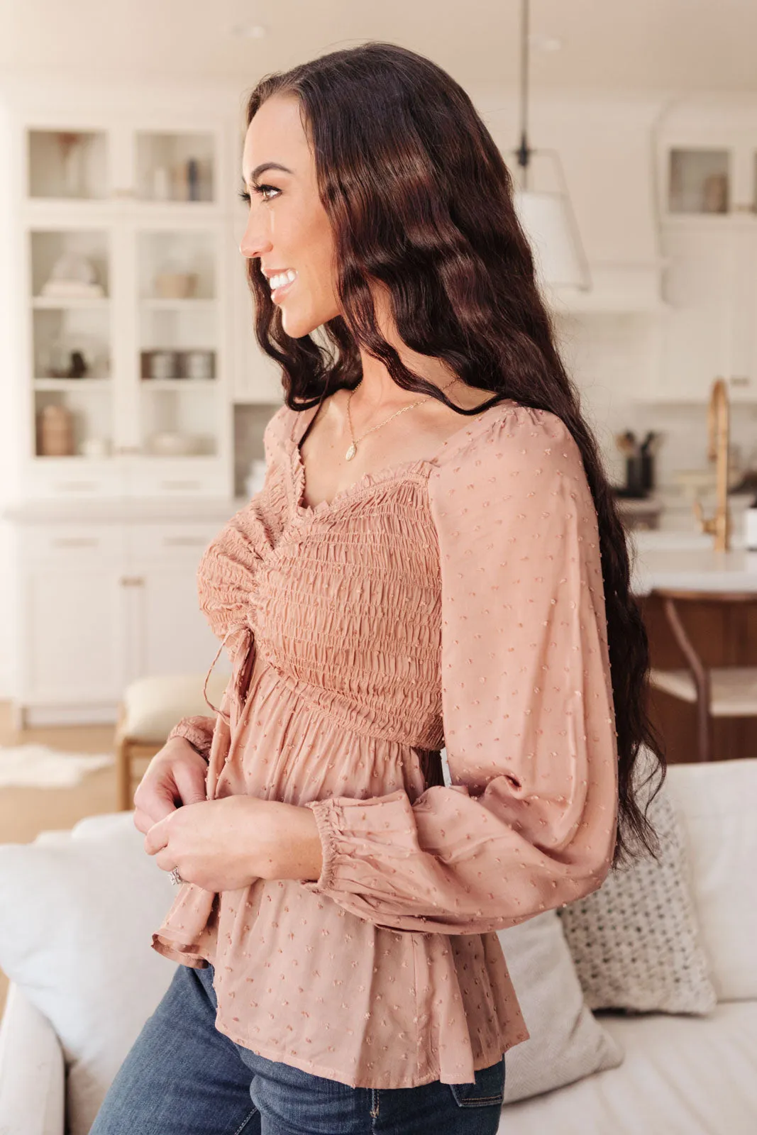 Always Lovely Top In Mauve