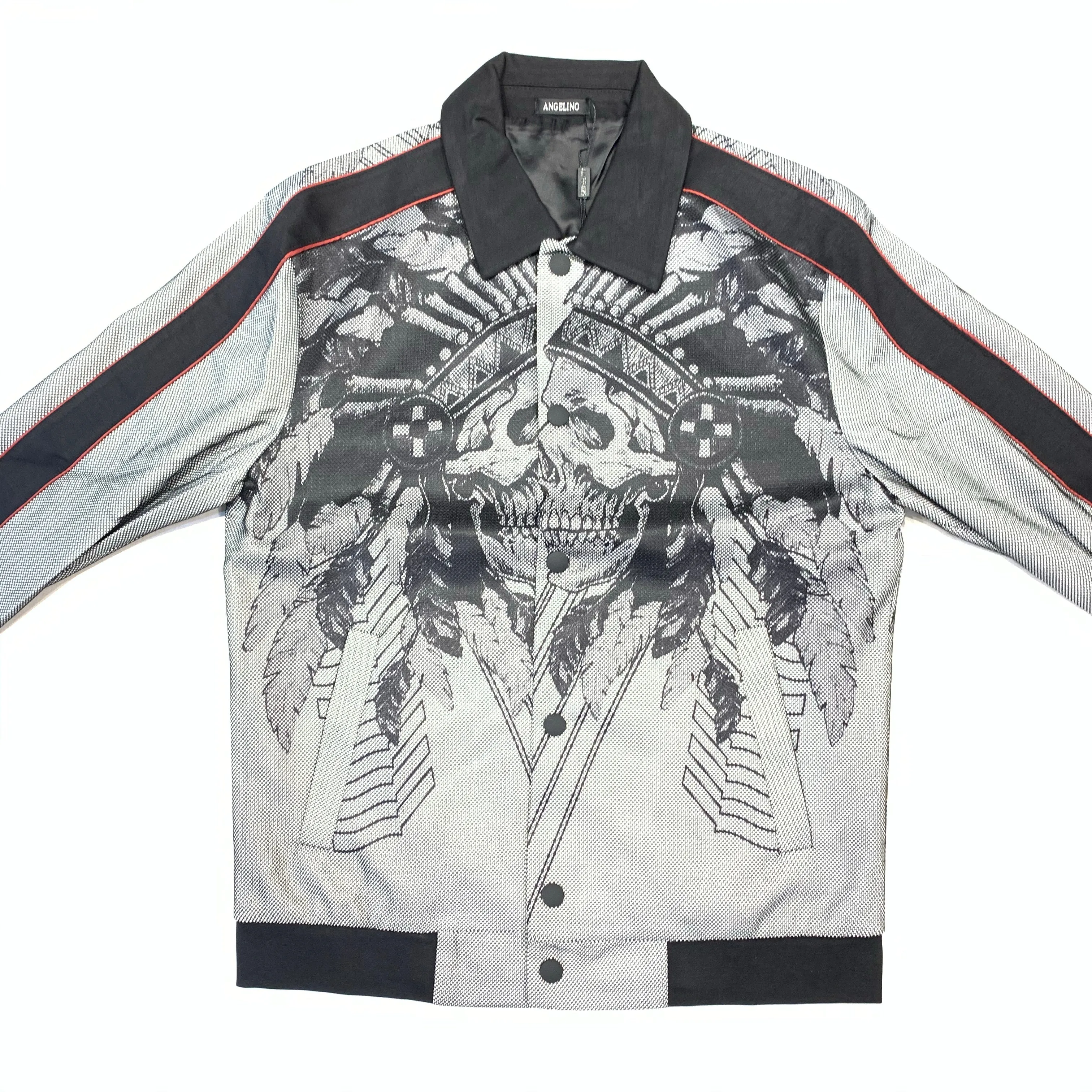 Angelino Monochrome Skull Light weight Spring Jacket