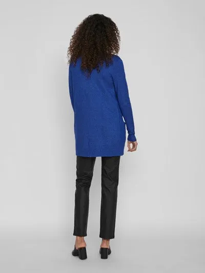 ASHLEY OPEN KNIT CARDIGAN (FRENCH BLUE/ DARK MELAN)