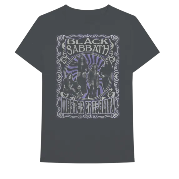 Black Sabbath Master of Reality Song Title Gray T-Shirt