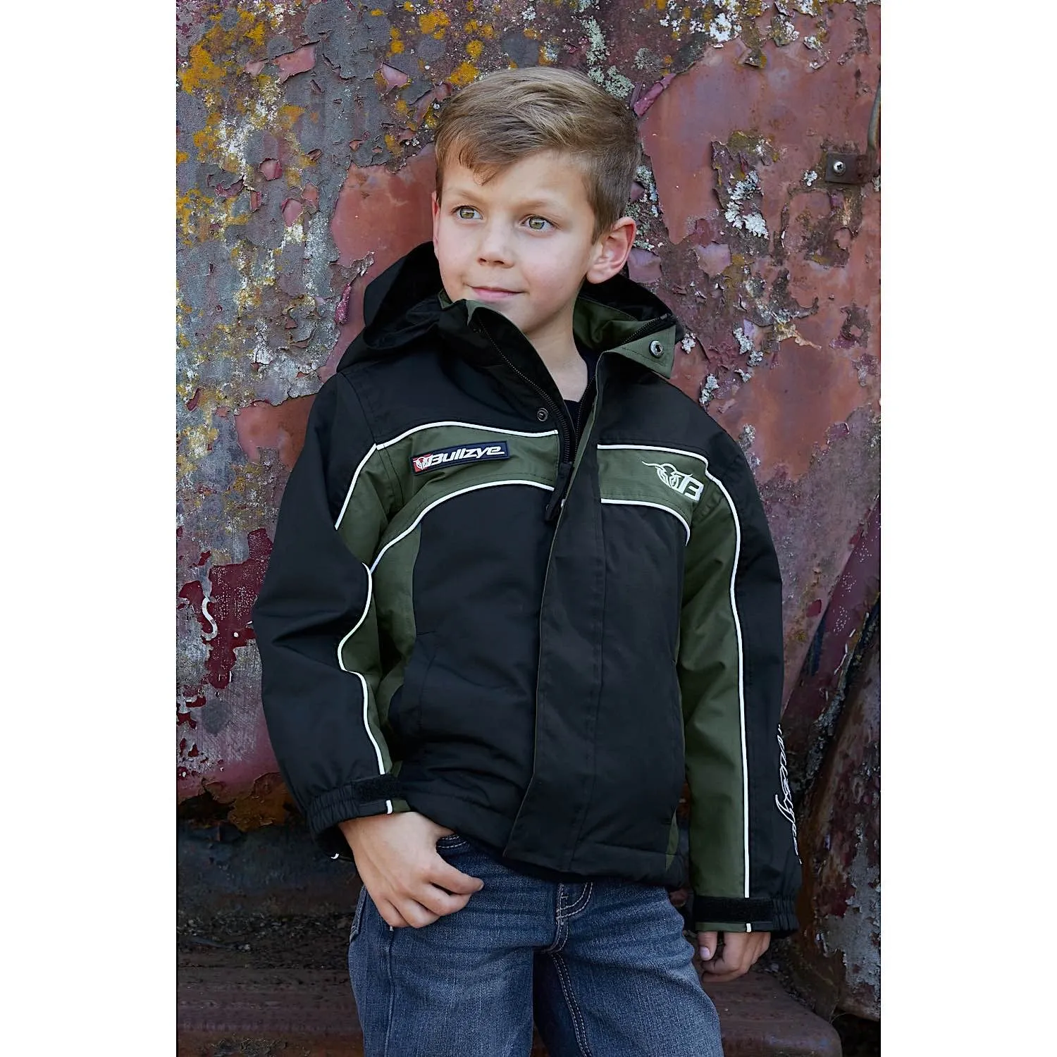 Bullzye Boy's Bazooka Jacket Black/Green