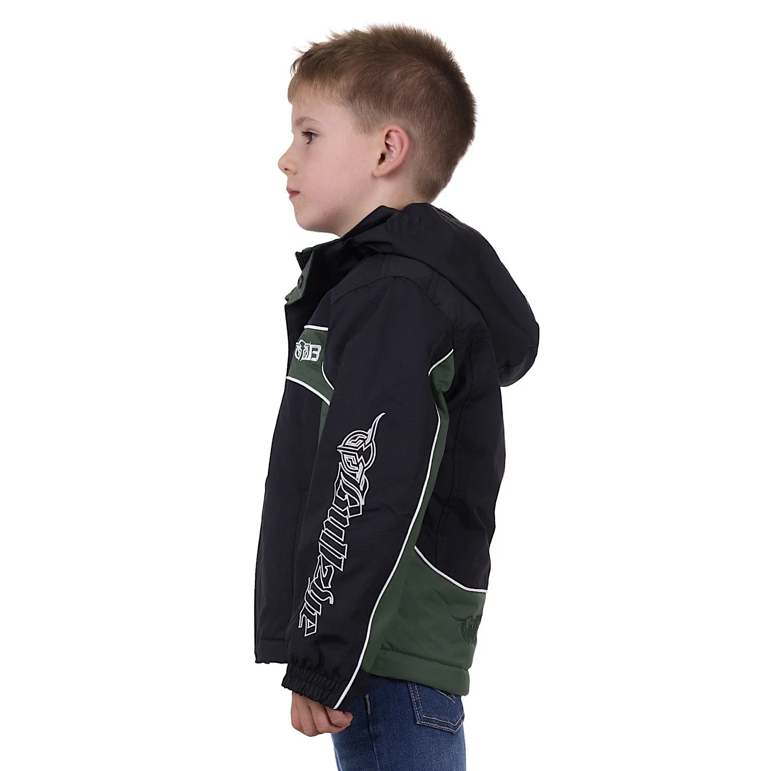 Bullzye Boy's Bazooka Jacket Black/Green