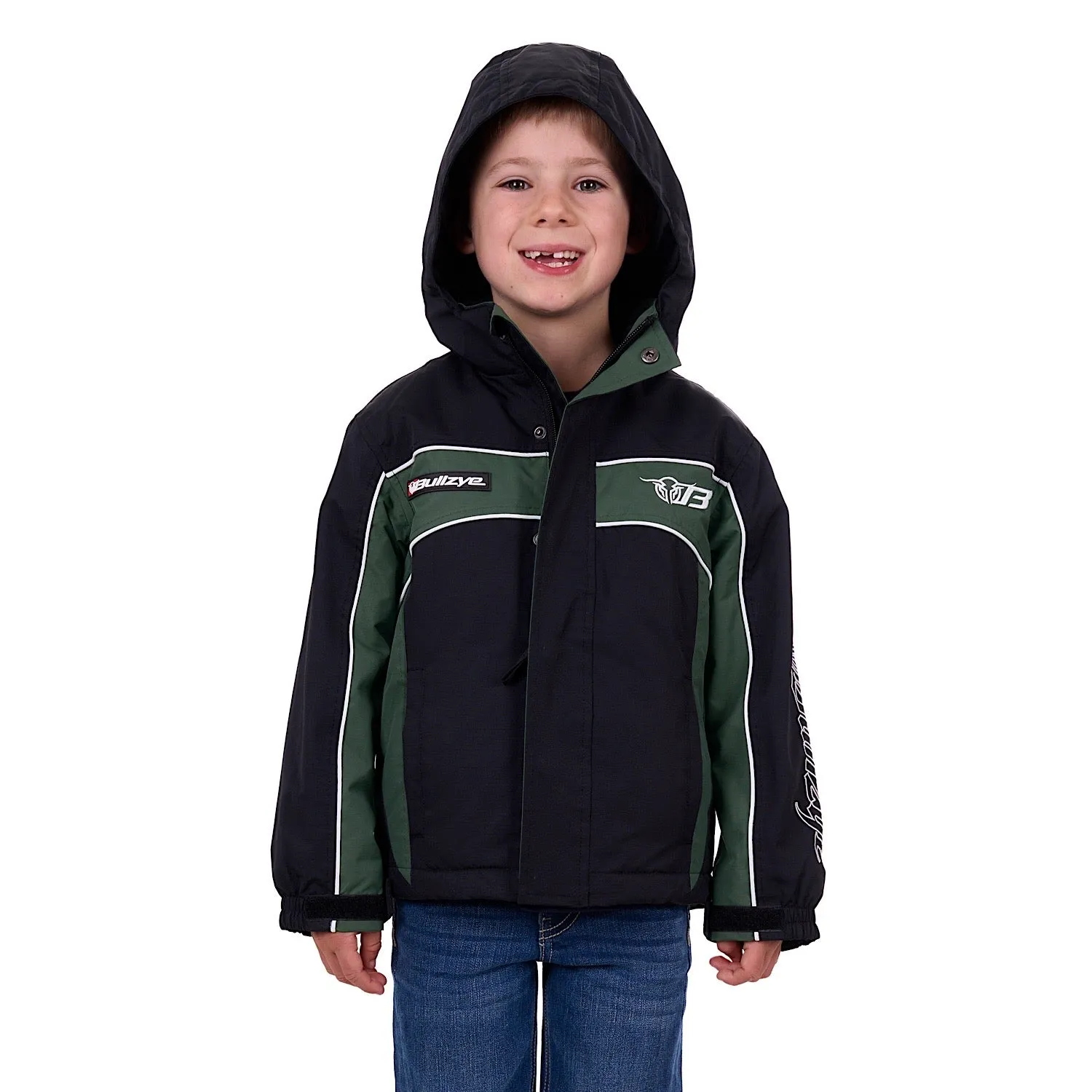 Bullzye Boy's Bazooka Jacket Black/Green