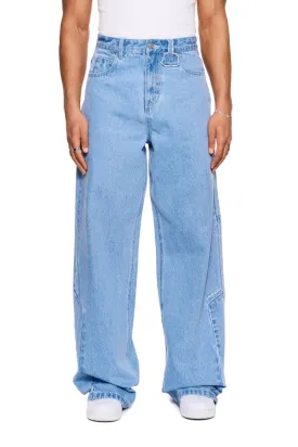 CC Blue Loose Fit Denim Pants