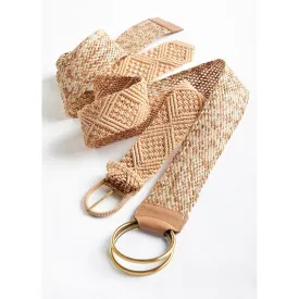 Charlie Paige Natural Macramé Belt