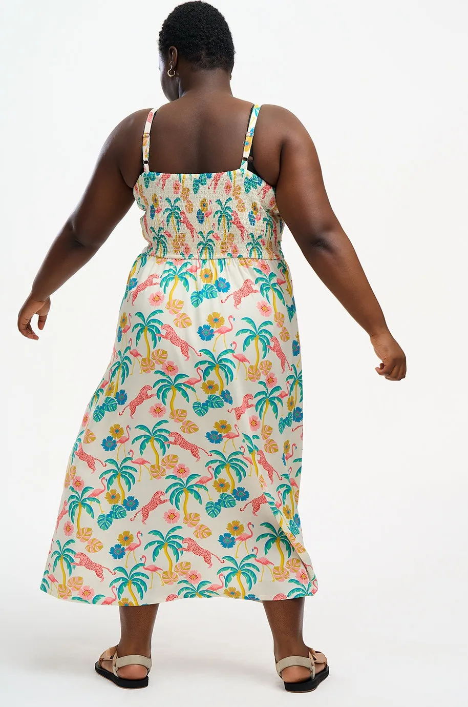 Christabel Sundress - Off-White/Multi, Summer Jungle