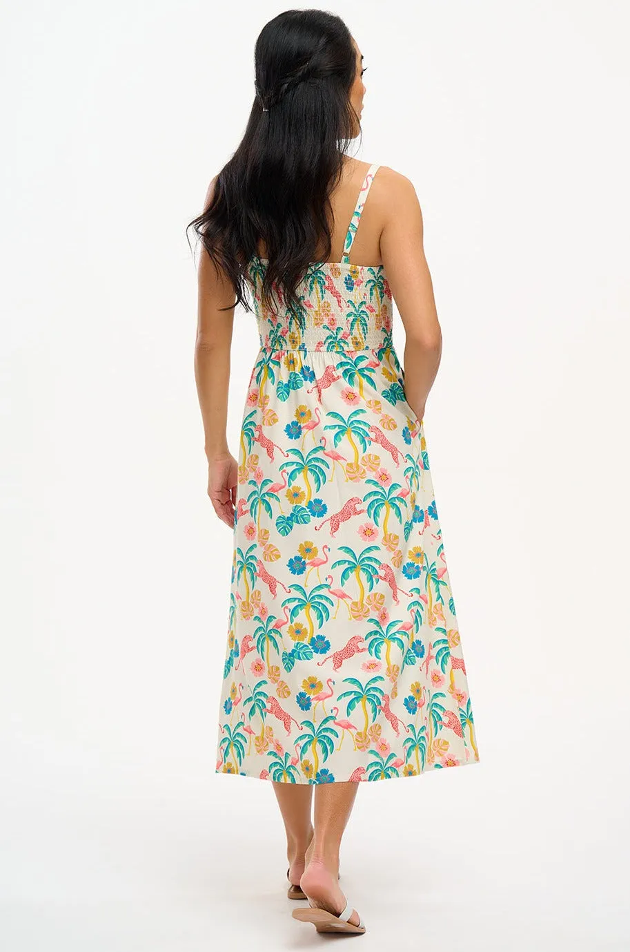 Christabel Sundress - Off-White/Multi, Summer Jungle