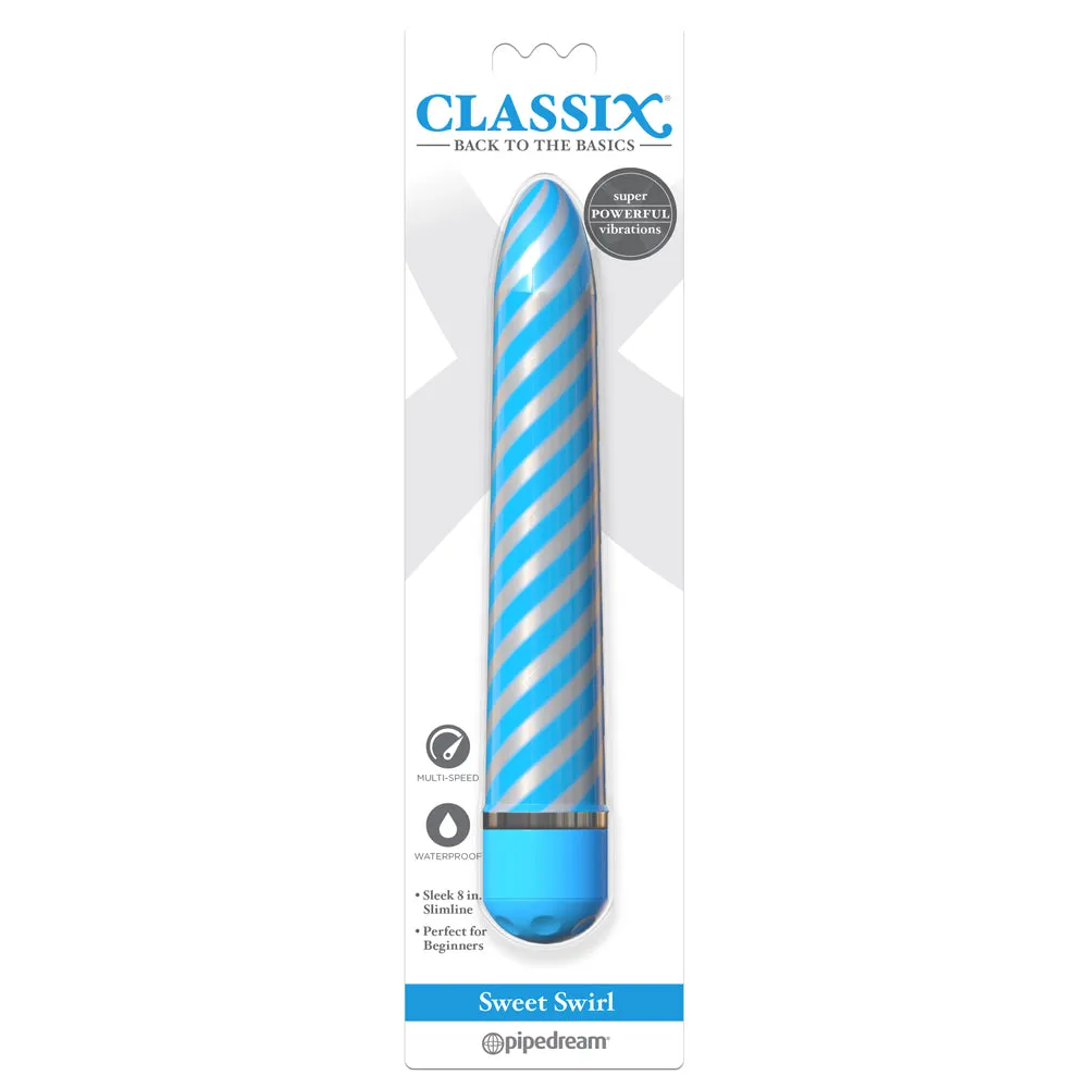 Classix Sweet Swirl 8" Multispeed Vibrator