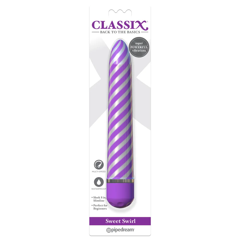 Classix Sweet Swirl 8" Multispeed Vibrator