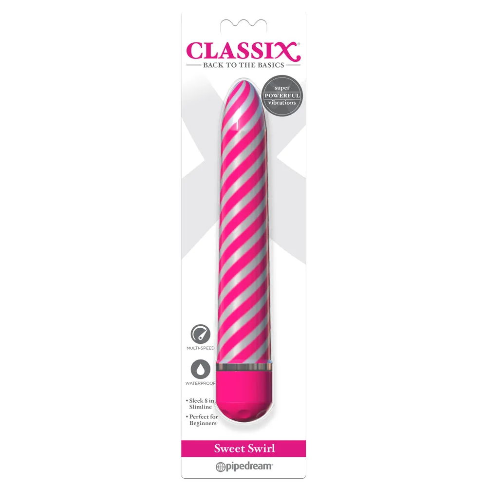 Classix Sweet Swirl 8" Multispeed Vibrator