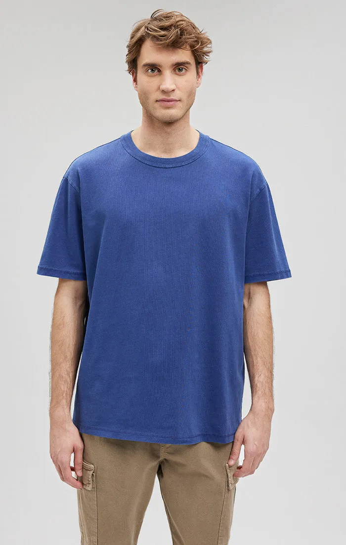 CREW NECK T-SHIRT IN MAZARINE BLUE