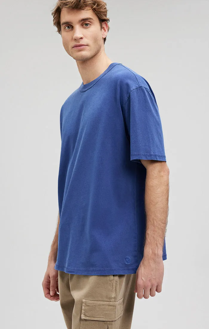 CREW NECK T-SHIRT IN MAZARINE BLUE