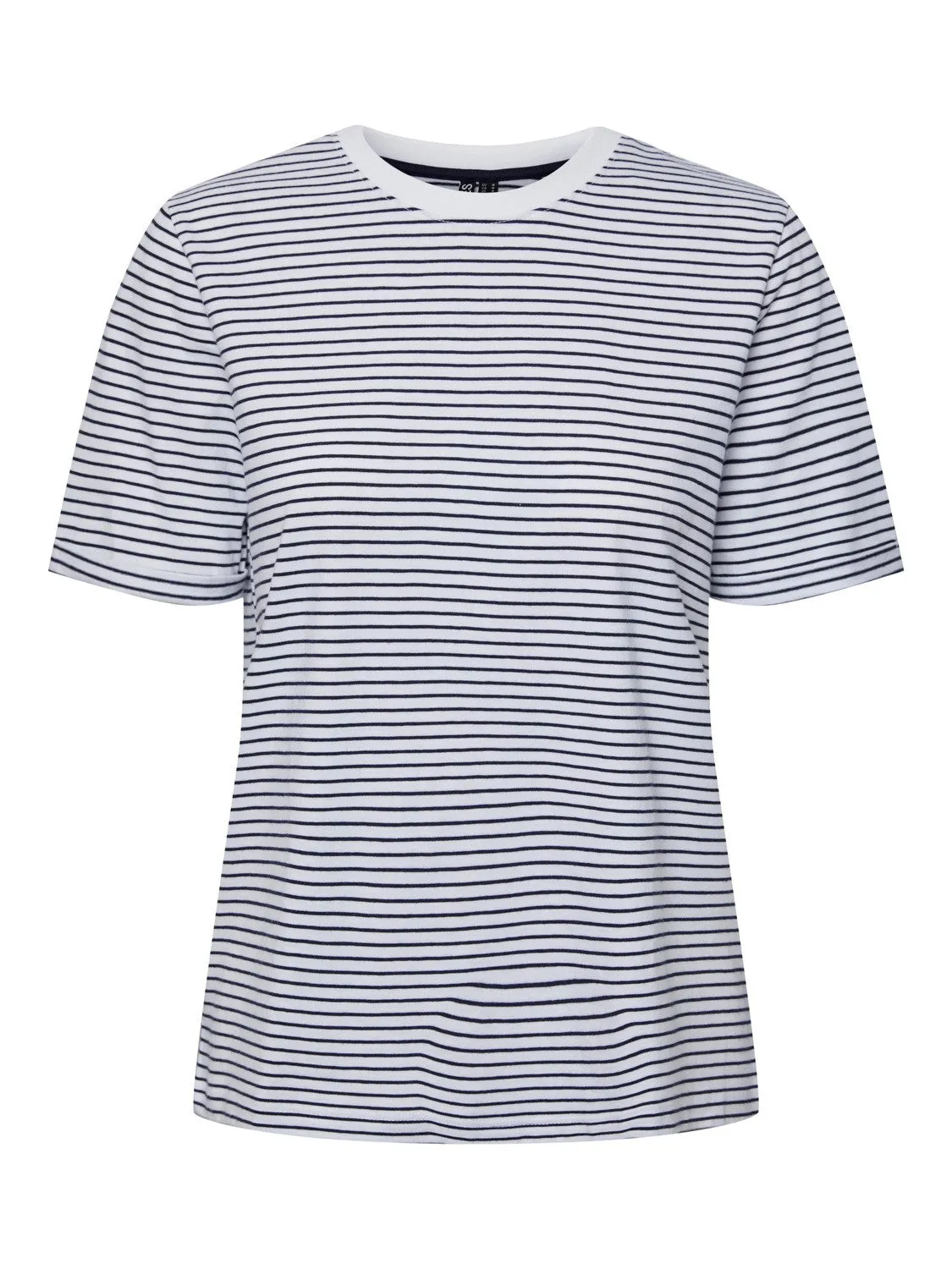 Cria Fold T-Shirt (Bright White MARITIME BLUE)