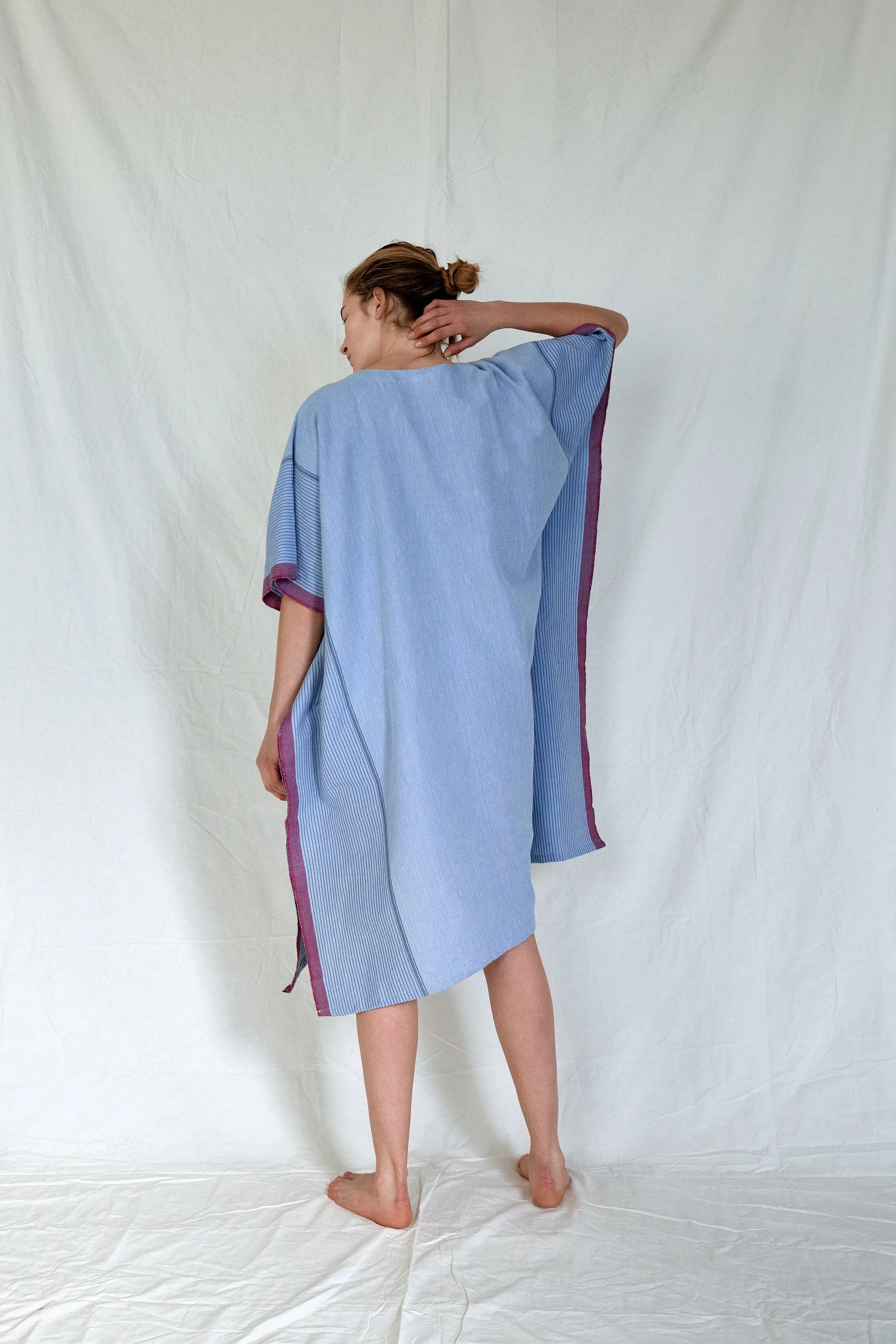 Denim Wash Tribeca V-Neck Kaftan