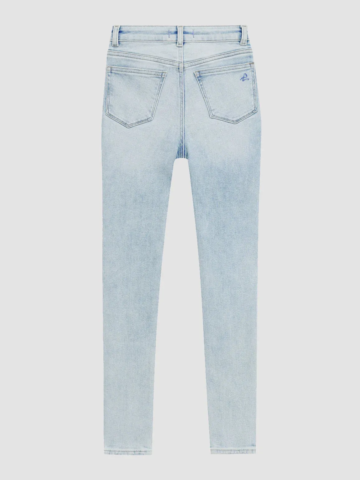 DL 1961 Chloe Light Jet-Stream Distressed Jeans