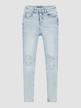 DL 1961 Chloe Light Jet-Stream Distressed Jeans