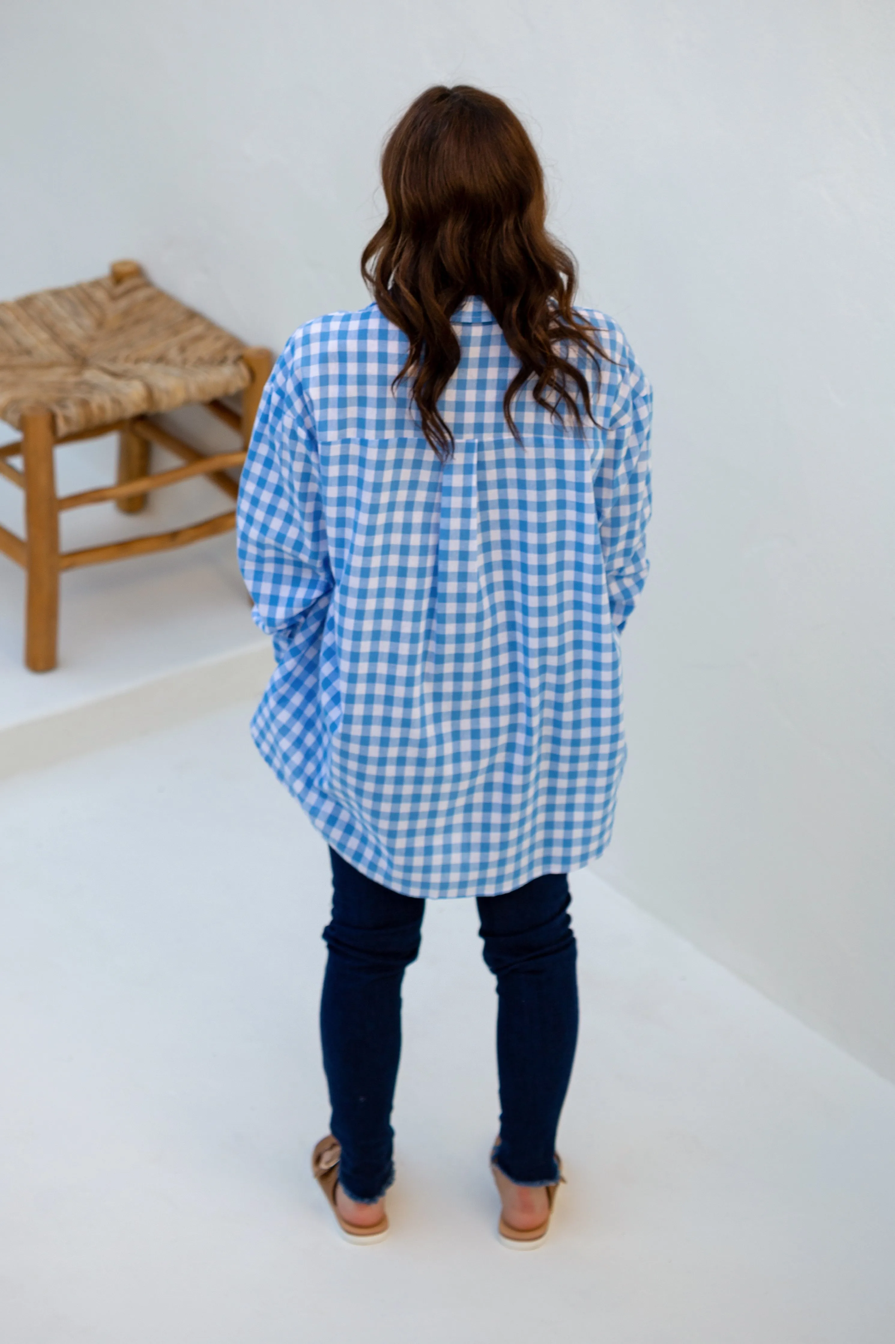 FINAL SALE Amore Shirt in Egyptian Gingham