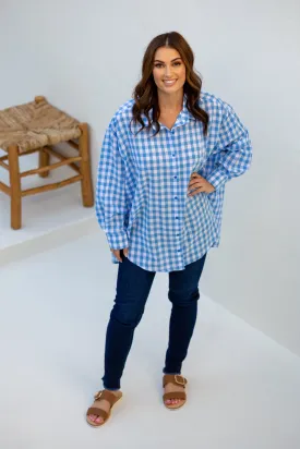 FINAL SALE Amore Shirt in Egyptian Gingham