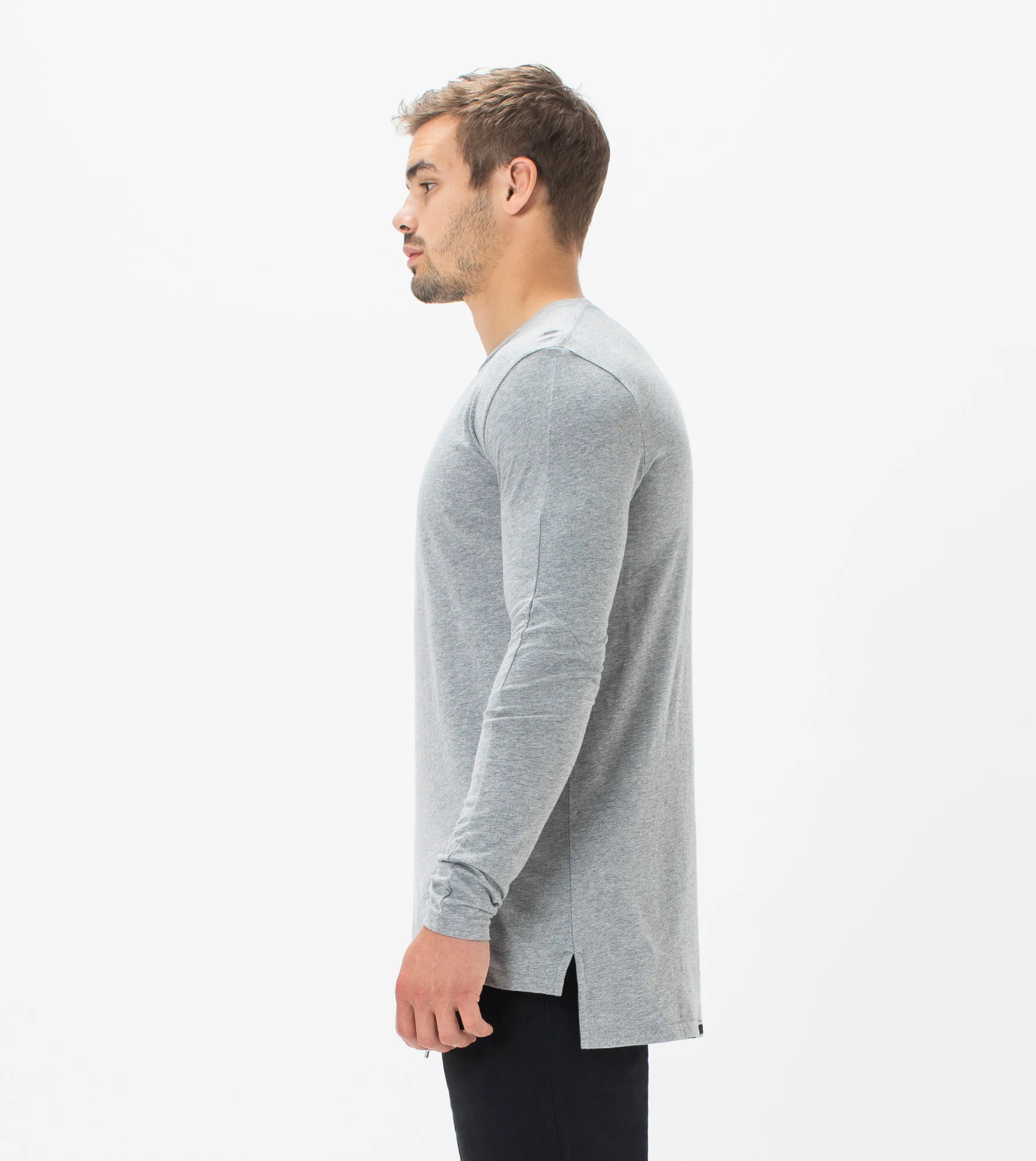 Flintlock LS Tee Dk Grey Marle - Archive