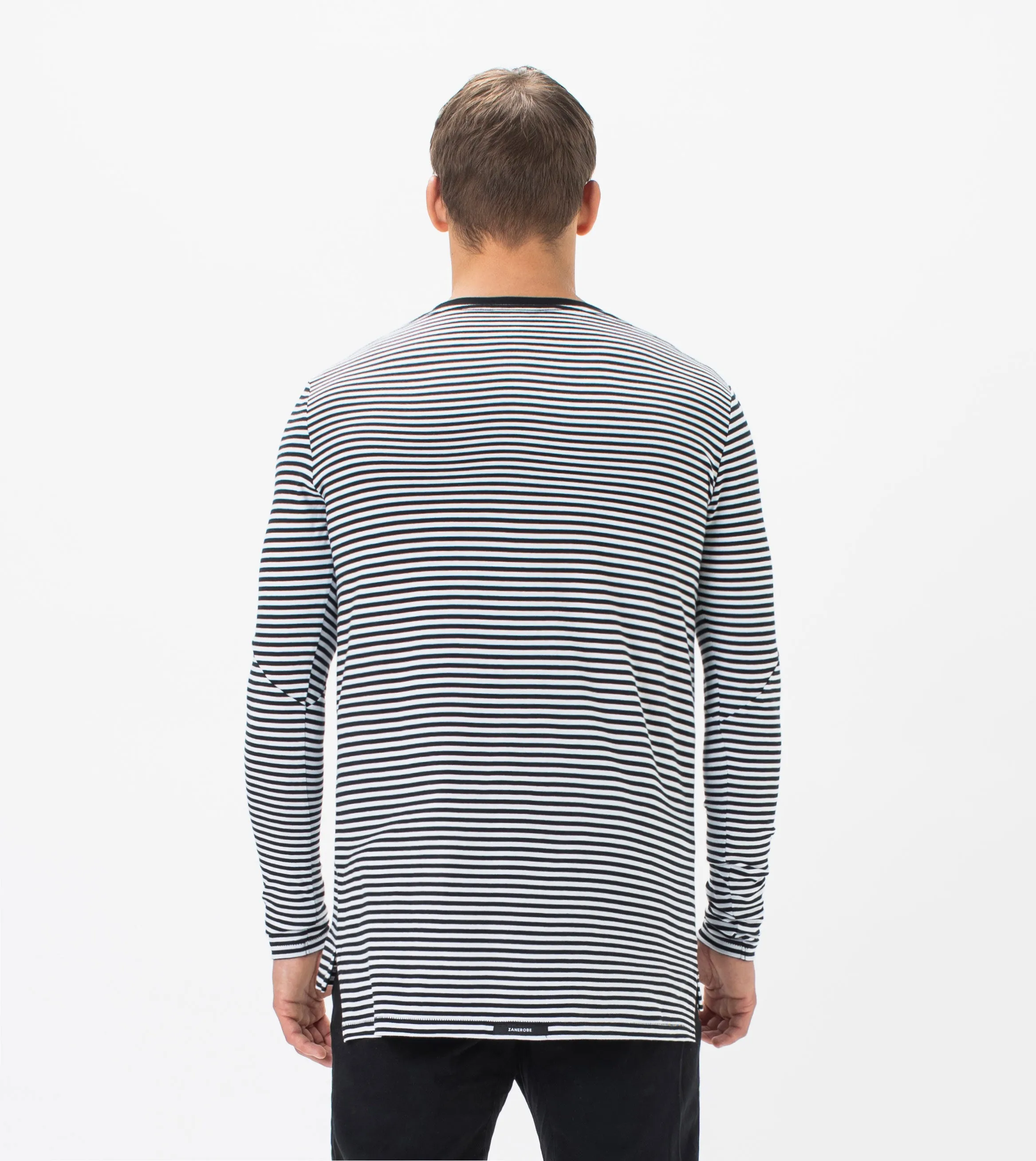 Flintlock Stripe LS Tee Black/White