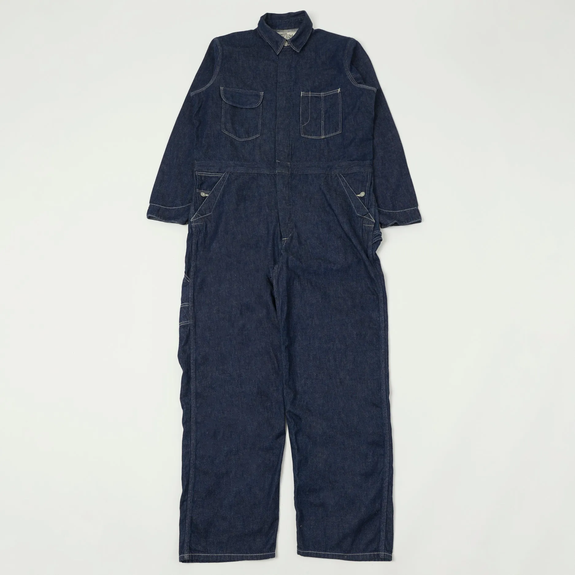 Freewheelers 10oz Denim 'Union Special' Overalls - One Wash