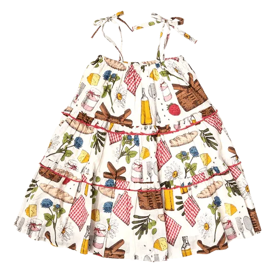 Girls Garden Dress - Parisian Picnic