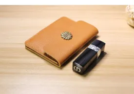 Handcrafted Minimalist leather slim wallet for women, Classic coin purse gift #2