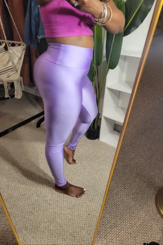 High Waist Shiny Leggings