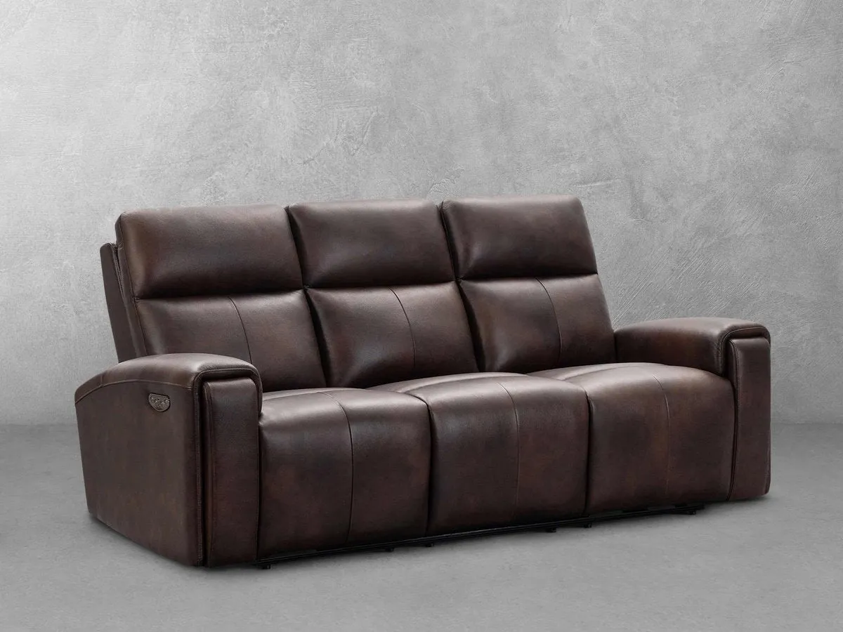 Keegan Power Reclining Leather Sofa