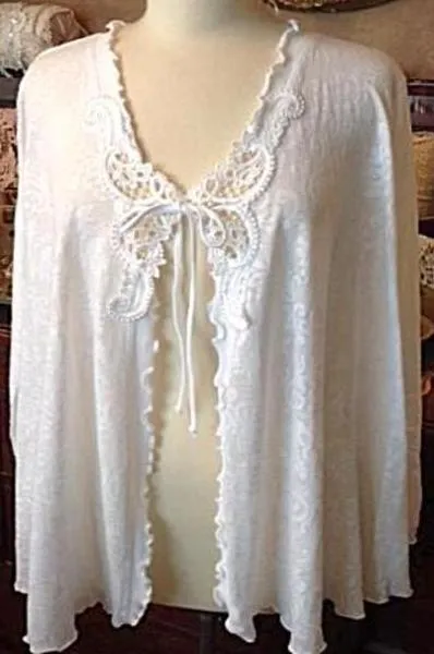 Lace Peignoir Bed Jacket