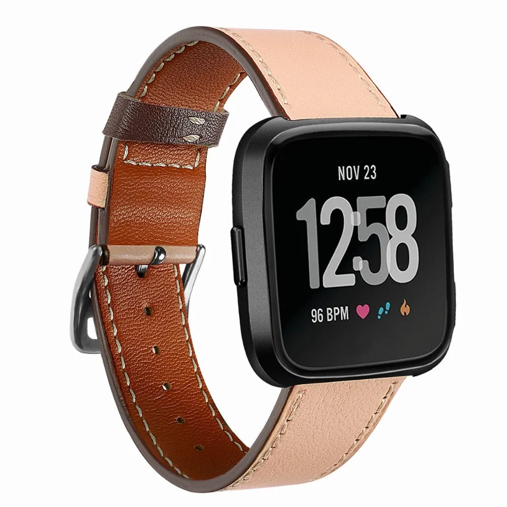 Leather Band for Fitbit Versa /versa 2/versa lite strap Versa correa