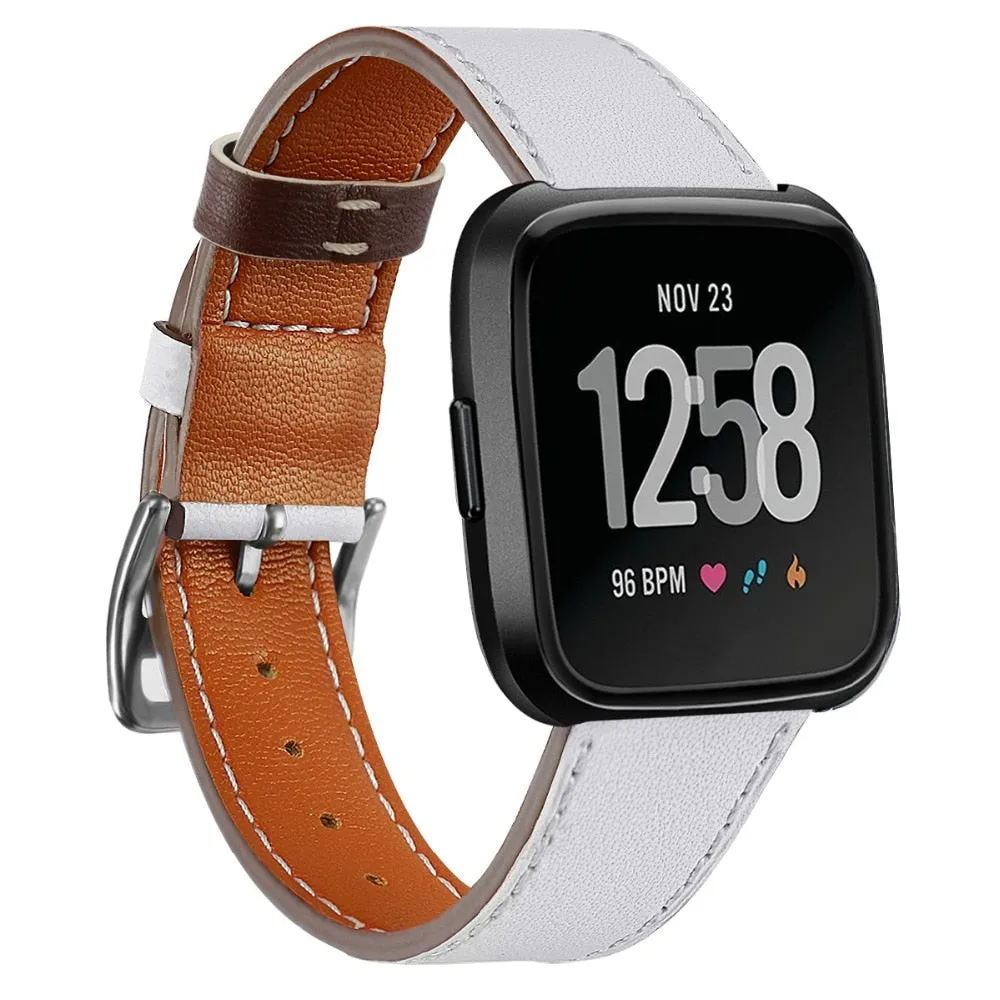 Leather Band for Fitbit Versa /versa 2/versa lite strap Versa correa