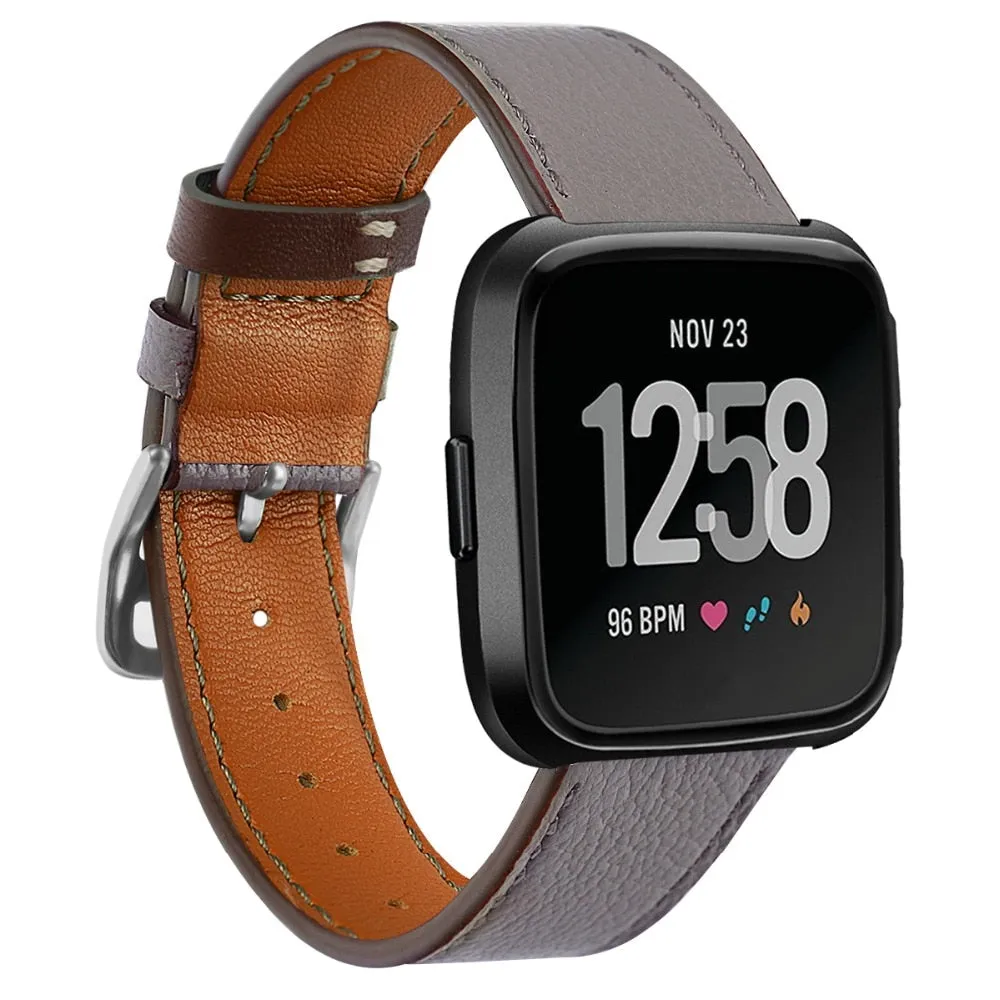 Leather Band for Fitbit Versa /versa 2/versa lite strap Versa correa