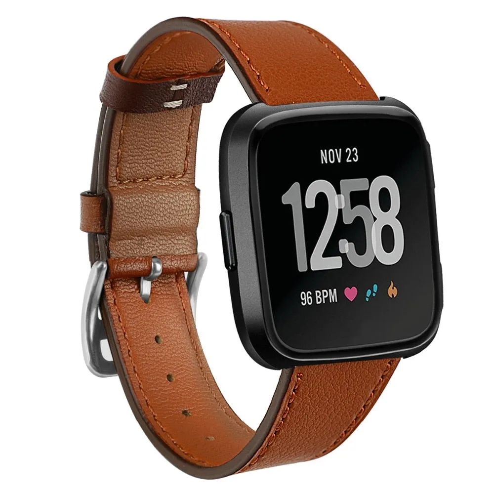 Leather Band for Fitbit Versa /versa 2/versa lite strap Versa correa