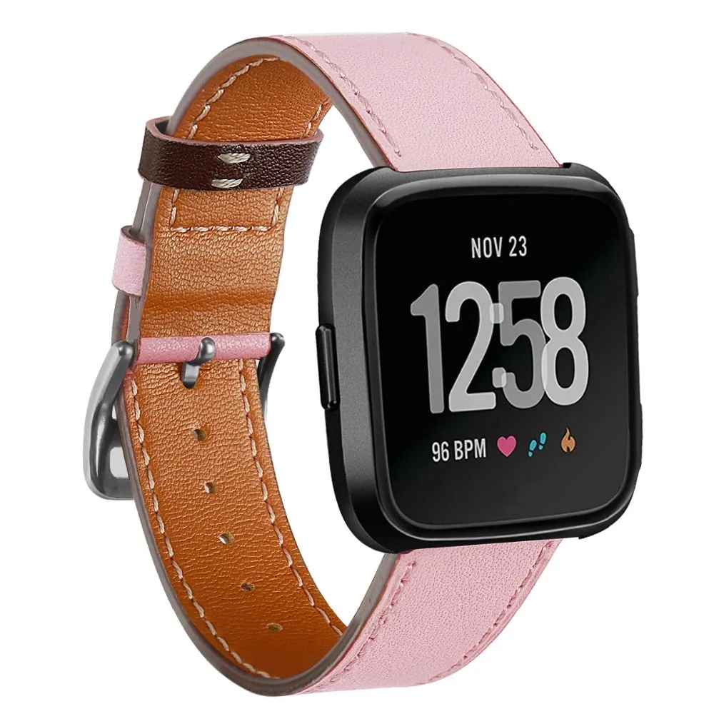 Leather Band for Fitbit Versa /versa 2/versa lite strap Versa correa